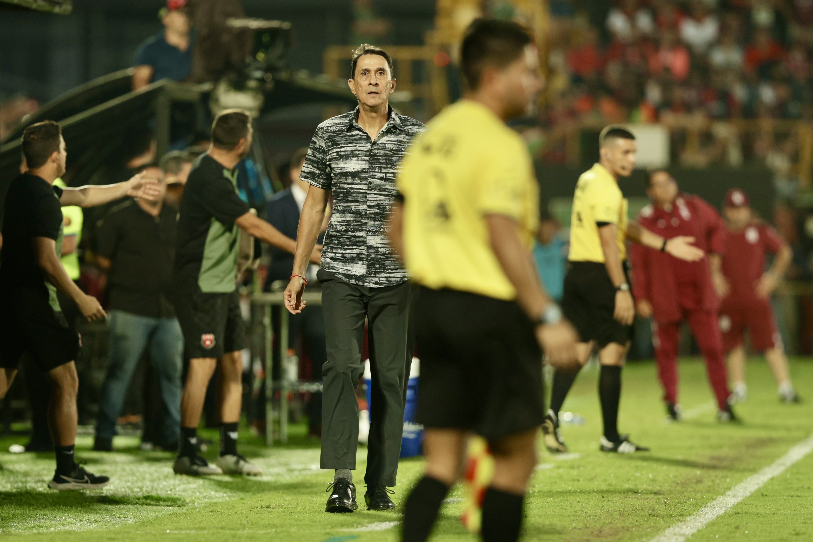 01/09/2024, Alajuela, Estadio Alejandro Morera Soto, partido de la jornada 8 del torneo de clausura 2024 entre la Liga Deportiva Alajuelense y el Deportivo Saprissa.