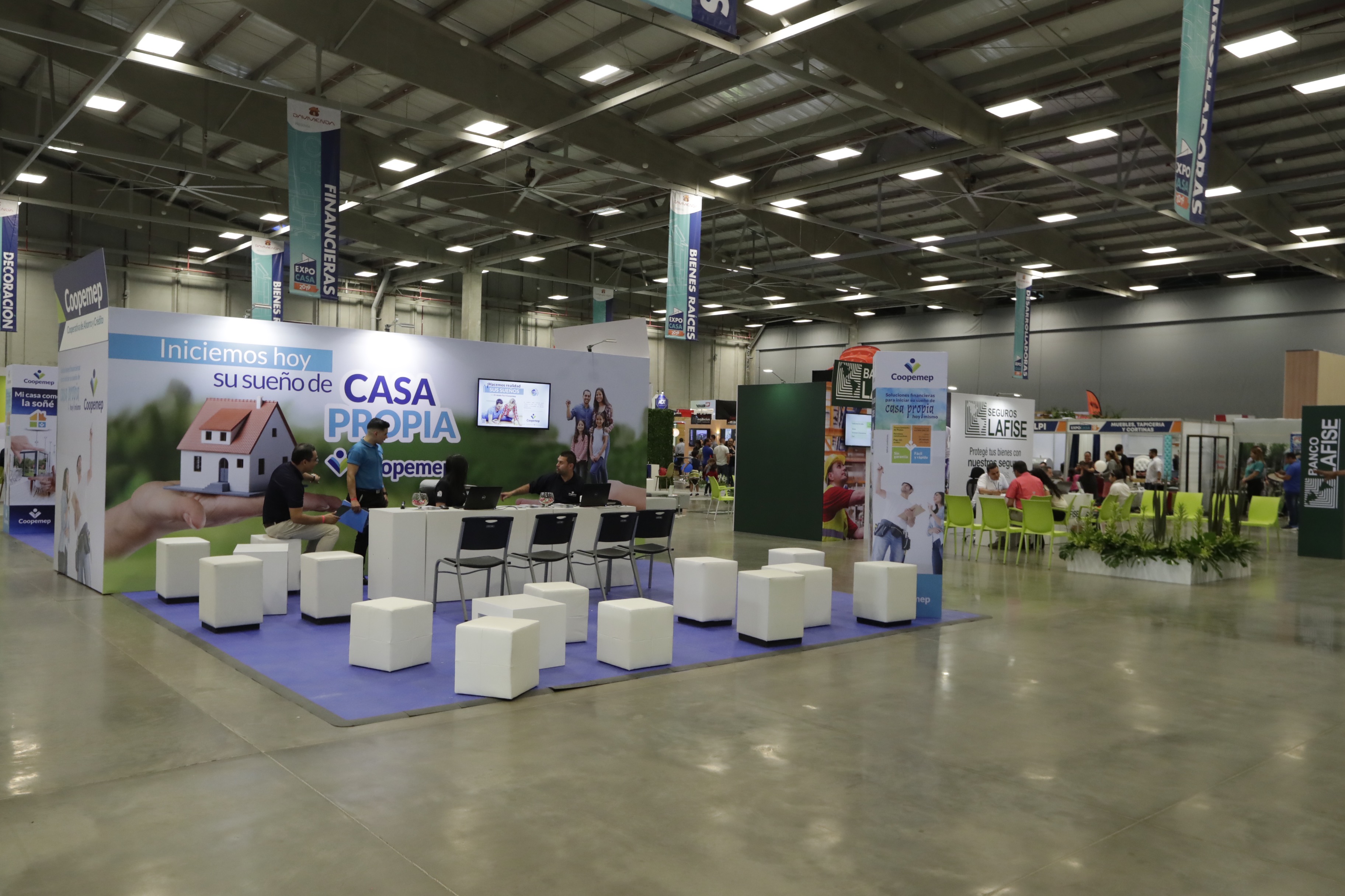 29/08/2019, Alajuela, Parque Viva, inauguración de la ExpoCasa 2019 que trae varios beneficios en financiamiento y nuevos proyectos. Fue inaugurada por Claudia Dobles primera dama de la República, Arturo Giacomin presidente ejecutivo de Davivienda Costa Rica, Irene Campos ministra de Vivienda y hace también yo humano y Mariela Rodriguez gerente general de Parque Viva. Fotografía José Cordero