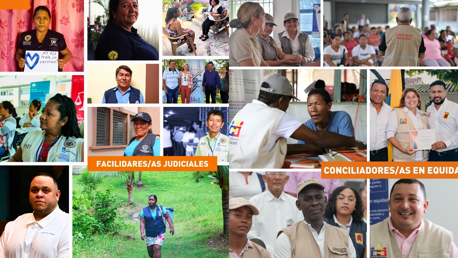 Facilitadores Judiciales ayudando a comunidades rurales.