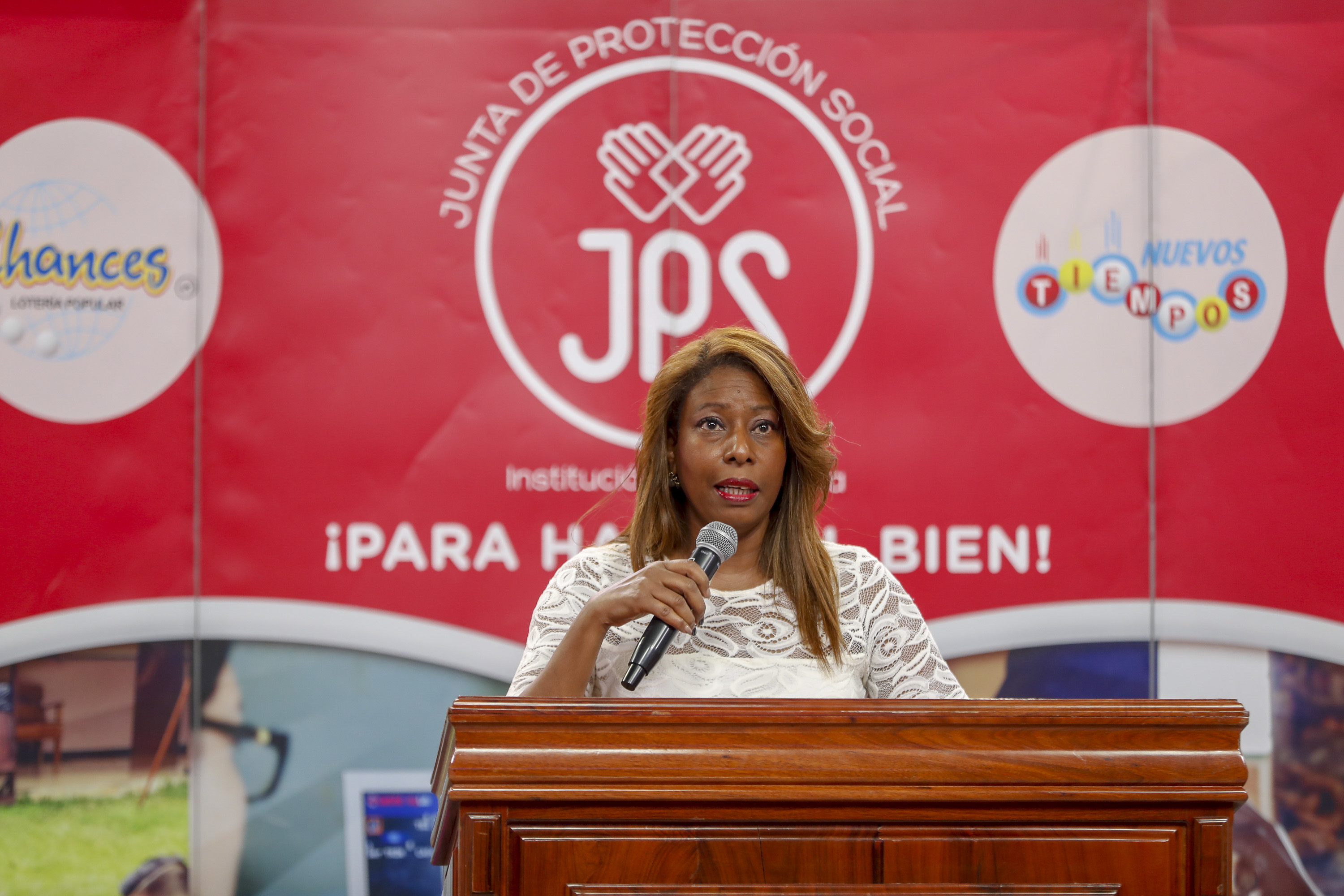 20/06/2018, San José, Junta de Protección Social, conferencia de prensa para presentar la salida a la venta del Gordito de Medio Año. En la fotografía Esmeralda Britton presidenta ejecutiva de la JPS. Fotografía José Cordero