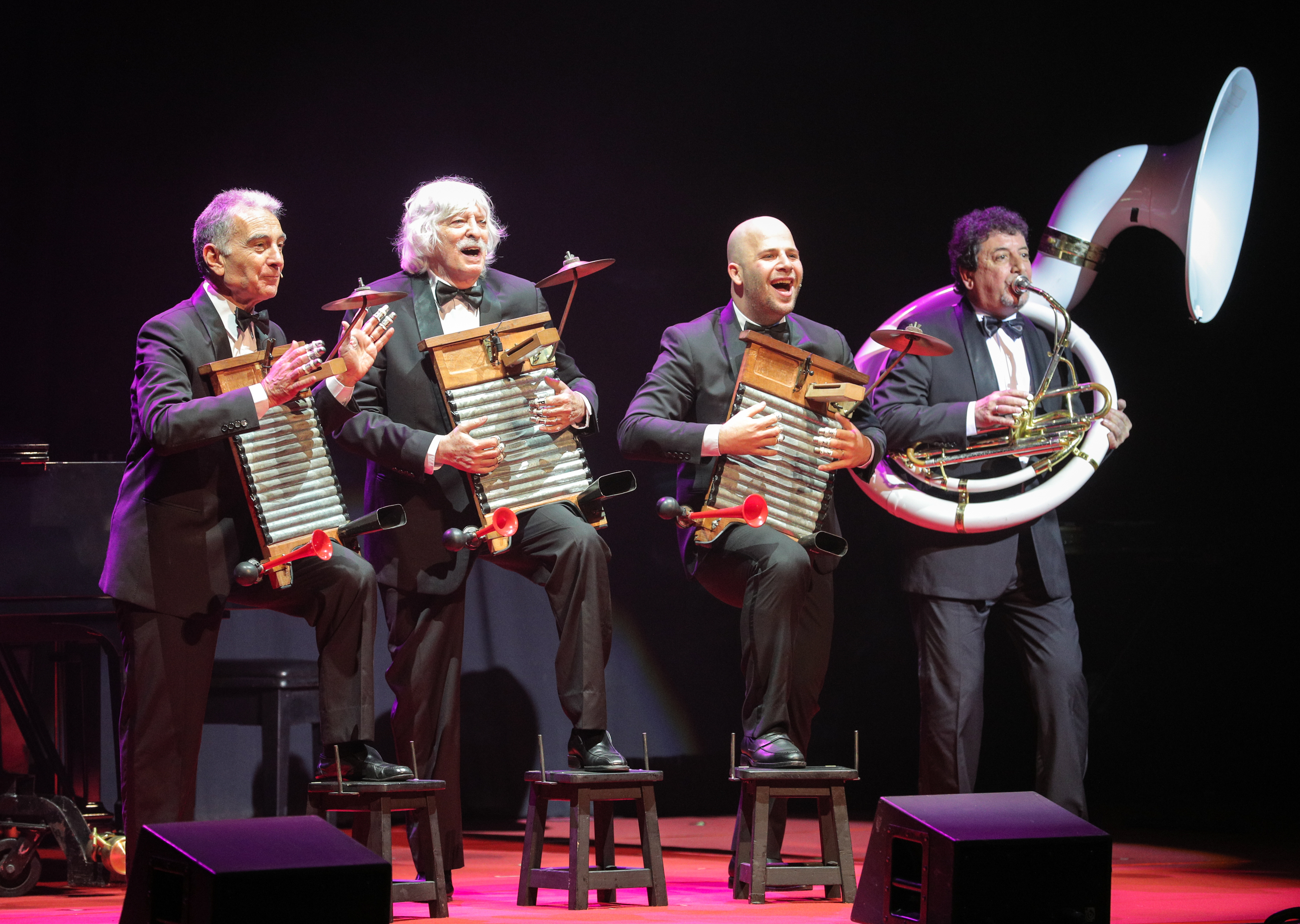 31/8/2018. Teatro Melico Salazar. Presentacion de Les Luthiers con su show "Viejos Hazmerreires". Foto Jeffrey Zamora