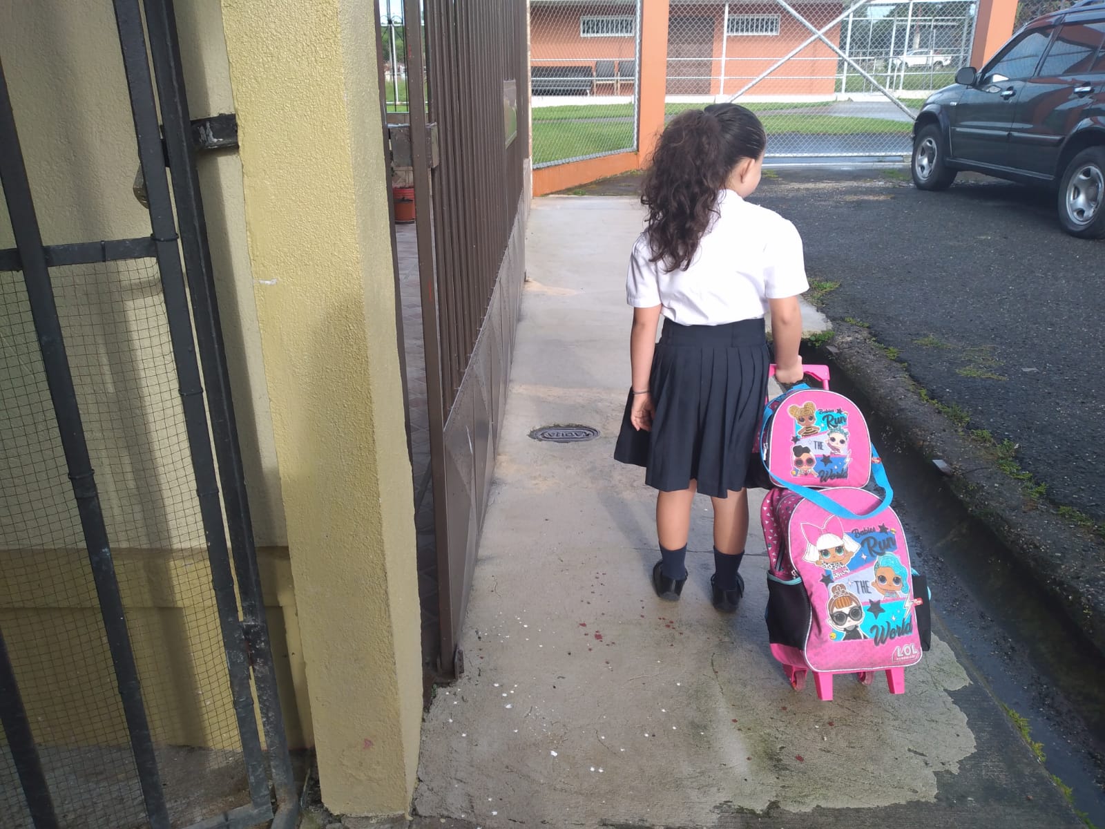 Giulliana Casasola tuvo un primer grado complicado en 2020. Este año, en otra escuela ha tenido avances. Foto: Keyna Calderón
