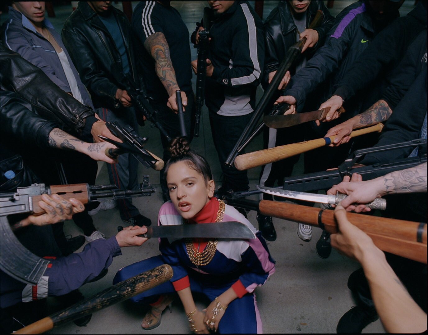 Rosalía. Captura de pantalla del video de 'Pienso en tu mirá'.