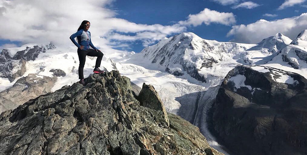 Las grandes vistas han sido acompañante de Ligia Madrigal en su carrera por trepar la cima del Everest. Foto: Cortesía