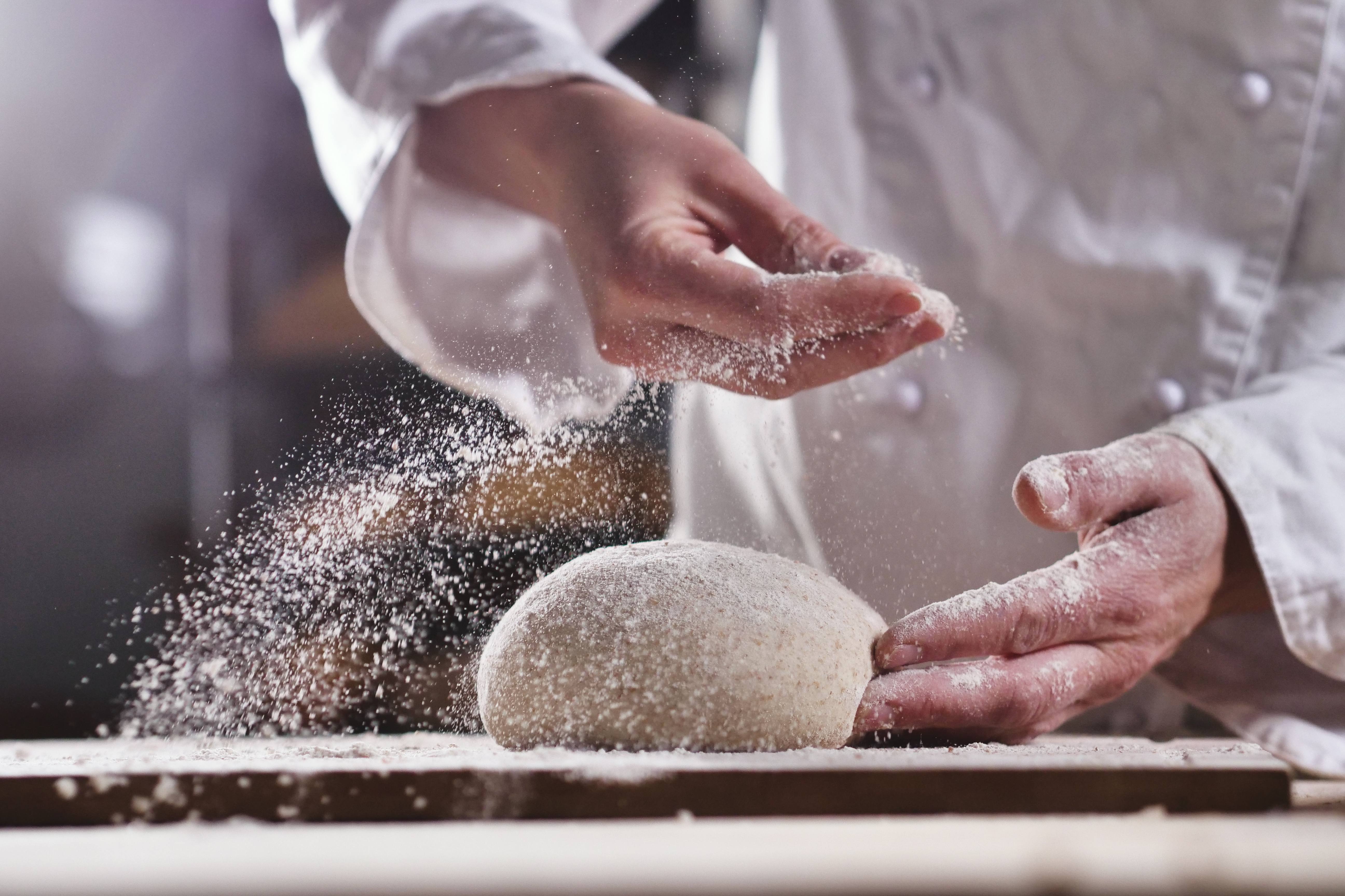 Panadería, pan, panadero, harina, fotografía de Shutterstock
