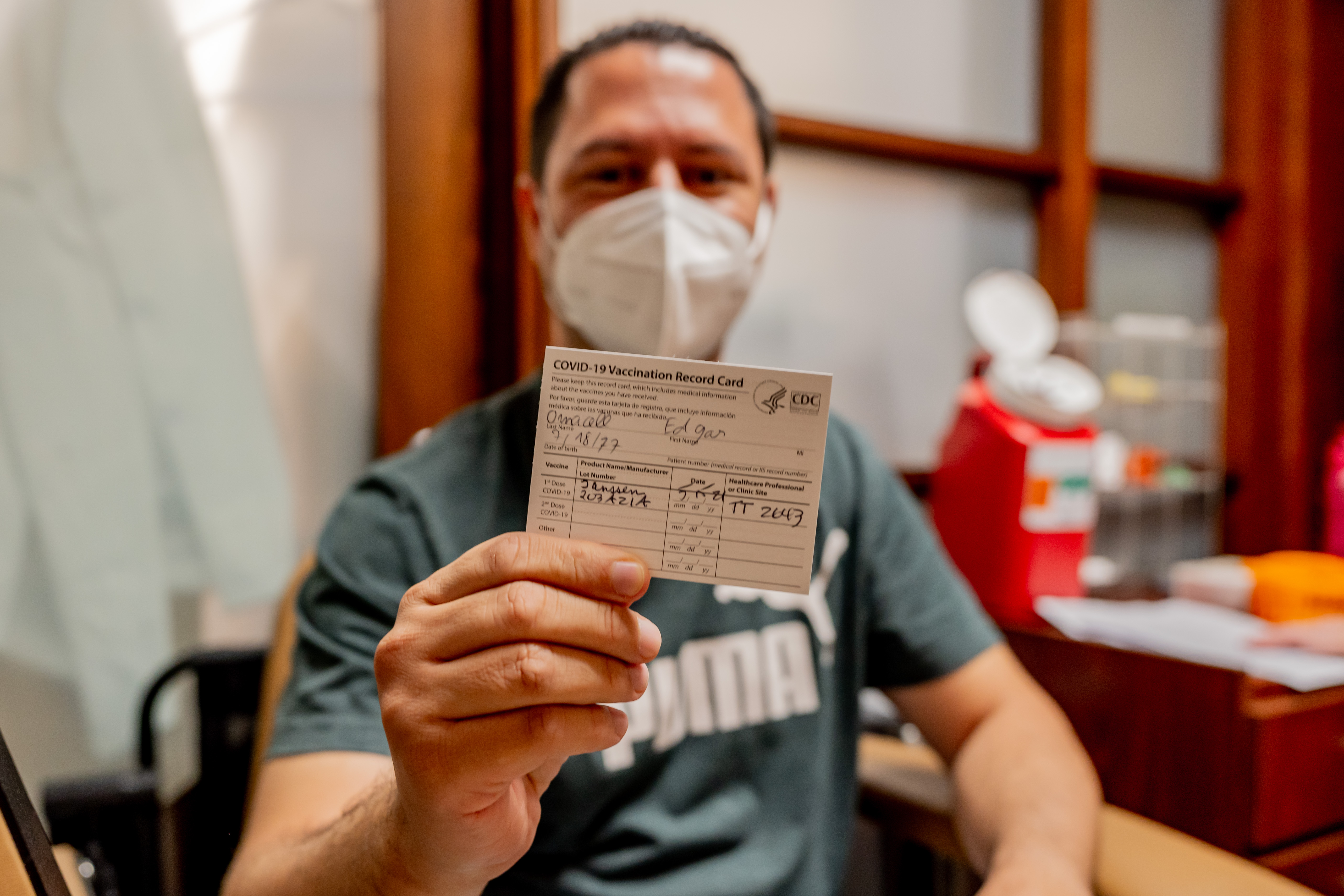 17/05/2021 MATERIAL EMBARGADO PARA REVISTA DOMINICAL HASTA EL 01 DE JUNIO DEL 2021 Gira de vacunación de ticos en Dallas, Texas, fotografía de Eloy Vargas