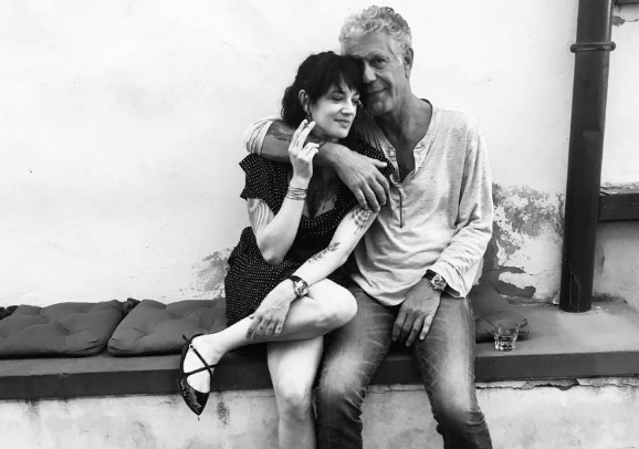 Anthony Bourdain y Asia Argento.