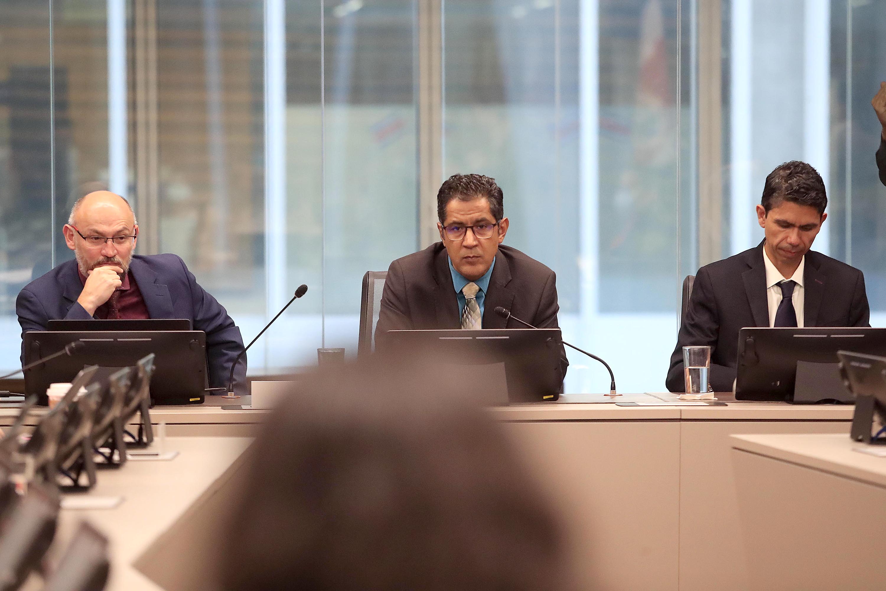 25/10/2022 Asamblea Legislativa. Los ministros de Hacienda, Nogui Acosta, y de Transportes, Luis Amador, comparecieron ante la Comisión de Hacendarios.