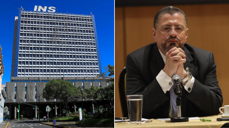 La Oficialía de Cumplimiento del INS emitió la alerta sobre Tradeco cuando el presidente Rodrigo Chaves presionaba para que la asegurado estatal le diera un seguro de caución a la empresa mexicana, a fin de que asumiera un contrato público de $180 millones en Costa Rica. Foto: