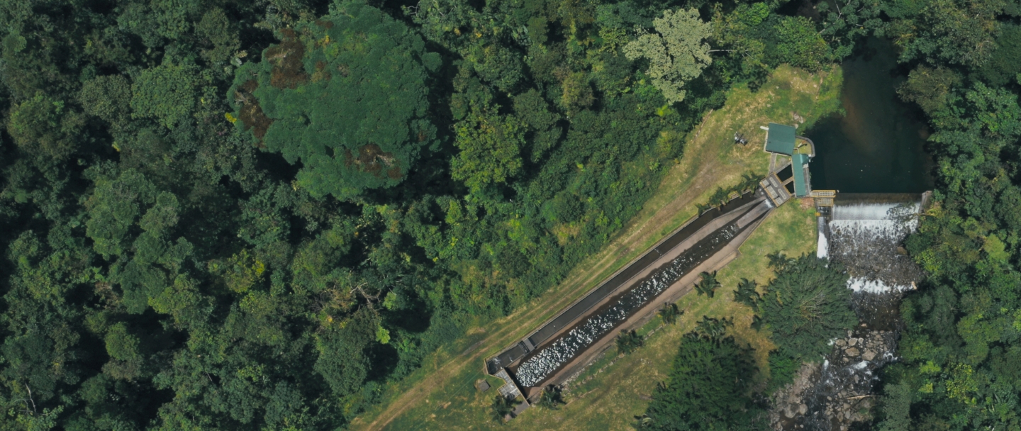 Imagen de la planta hidroeléctrica Don Pedro localizada en San Miguel de Sarapiquí (Alajuela). La instalación pertenece a la empresa Enel Green Power Costa Rica, filial de la italiana Ente nazionale per l’energia elettrica (ENEL). Fotografía: Cortesía.