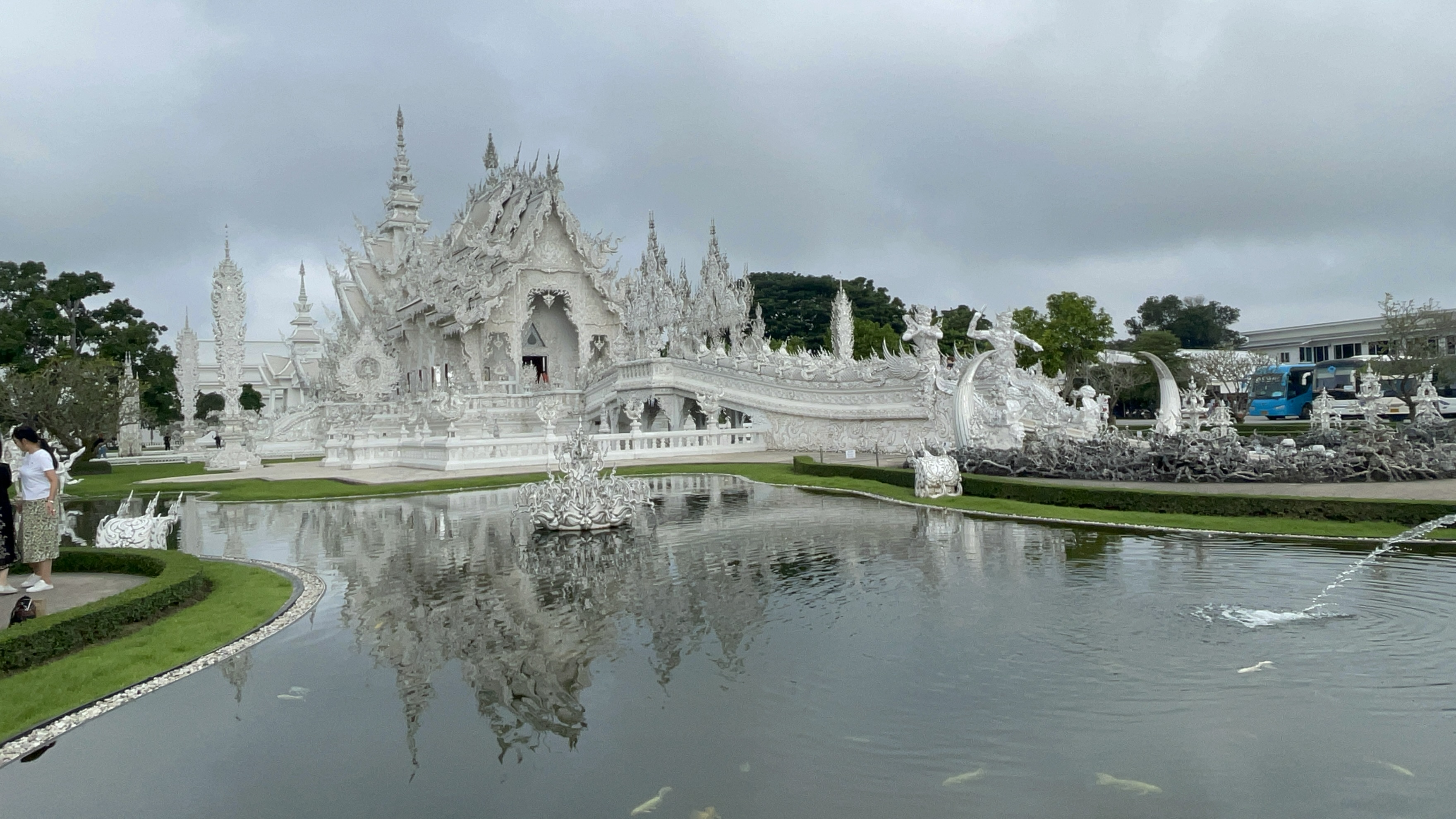 El Templo Blanco en Chiang Rai, Tailandia.