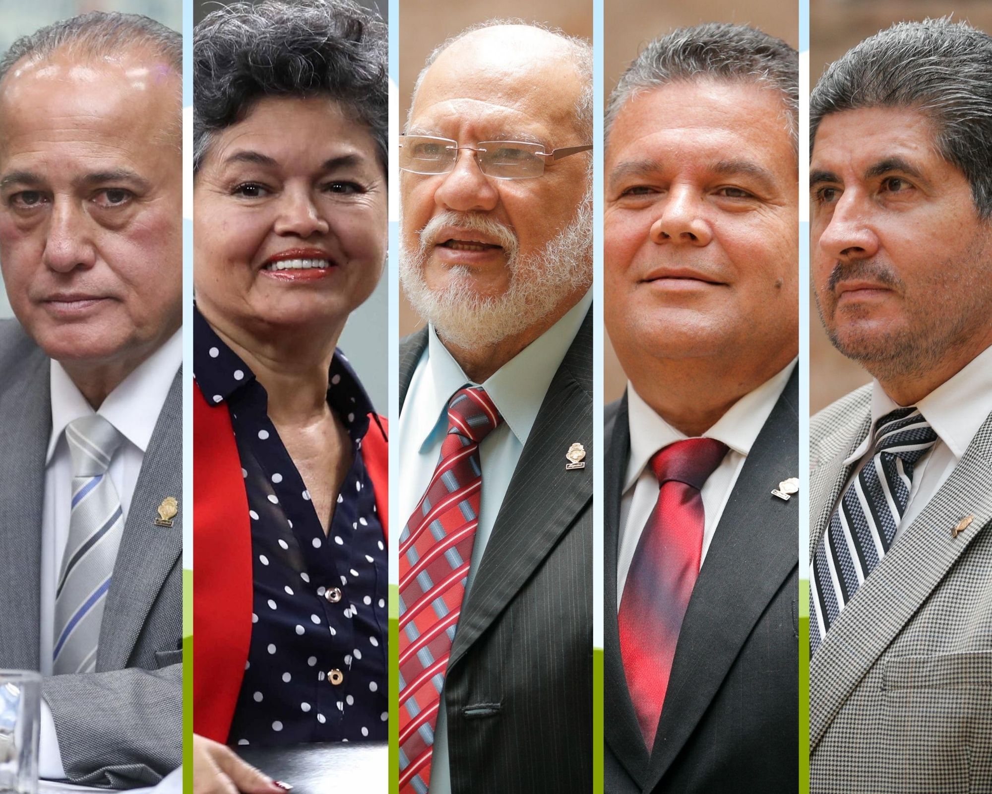 30/07/2021. Los diputados Luis Fernando Chacón (PLN), Catalina Montero (PAC), Carlos Avendaño (PRN), Rodolfo Peña (PUSC) y Otto Roberto Vargas (PRSC) se refirieron a la agenda para el mes de agosto.