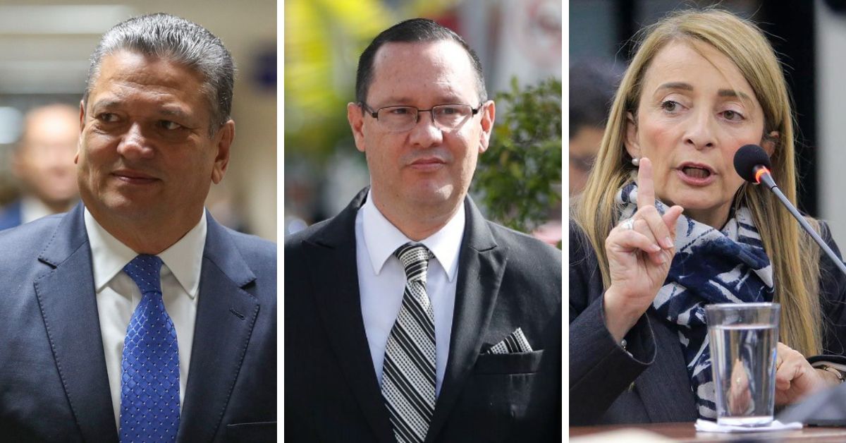 El exalcalde de San José, Johnny Araya; el exmagistrado penal, Celso Gamboa; y la exfiscala Berenice Smith. Foto: Archivo/La Nación