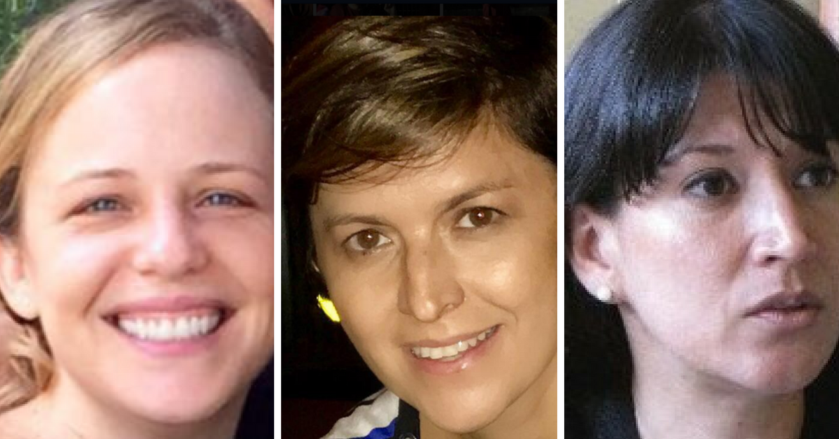 Recomendadas para el cargo de defensora: Catalina Crespo, Tatiana Mora y Cinthya Zapata.