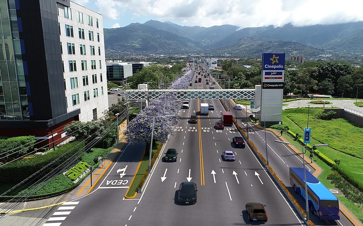 La propuesta incluye la ampliación a siete carriles en la totalidad del tramo. Foto: UNOPS.