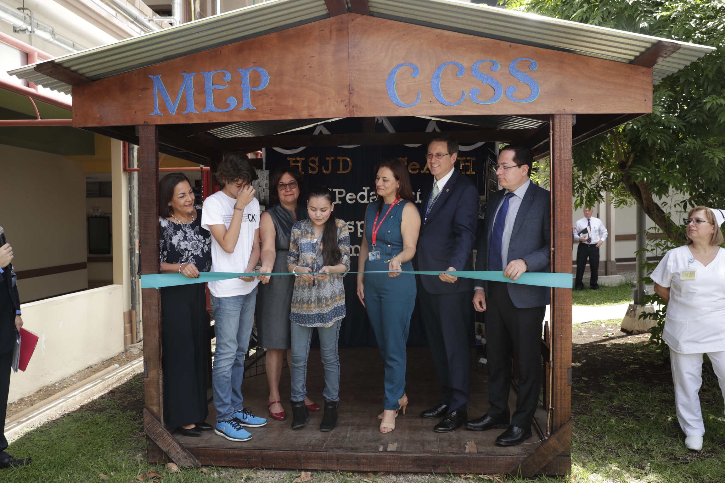 15/05/2019. Hospital San Juan de Dios, San José, Costa Rica. Inauguración de programa pedagógico hospitalario. Eso la actividad estuvo presente Dr Mario Sibaja director general HSJD, Giselle cruz viceministra académica del MEP, Dr Román Macaya presidente ejecutivo de la CCSS, Damaris Barquero directora del Centro Pedagógico, Xiomara Acuña trabajadora social del HPSJD. Fotografía: Alejandro Gamboa Madrigal