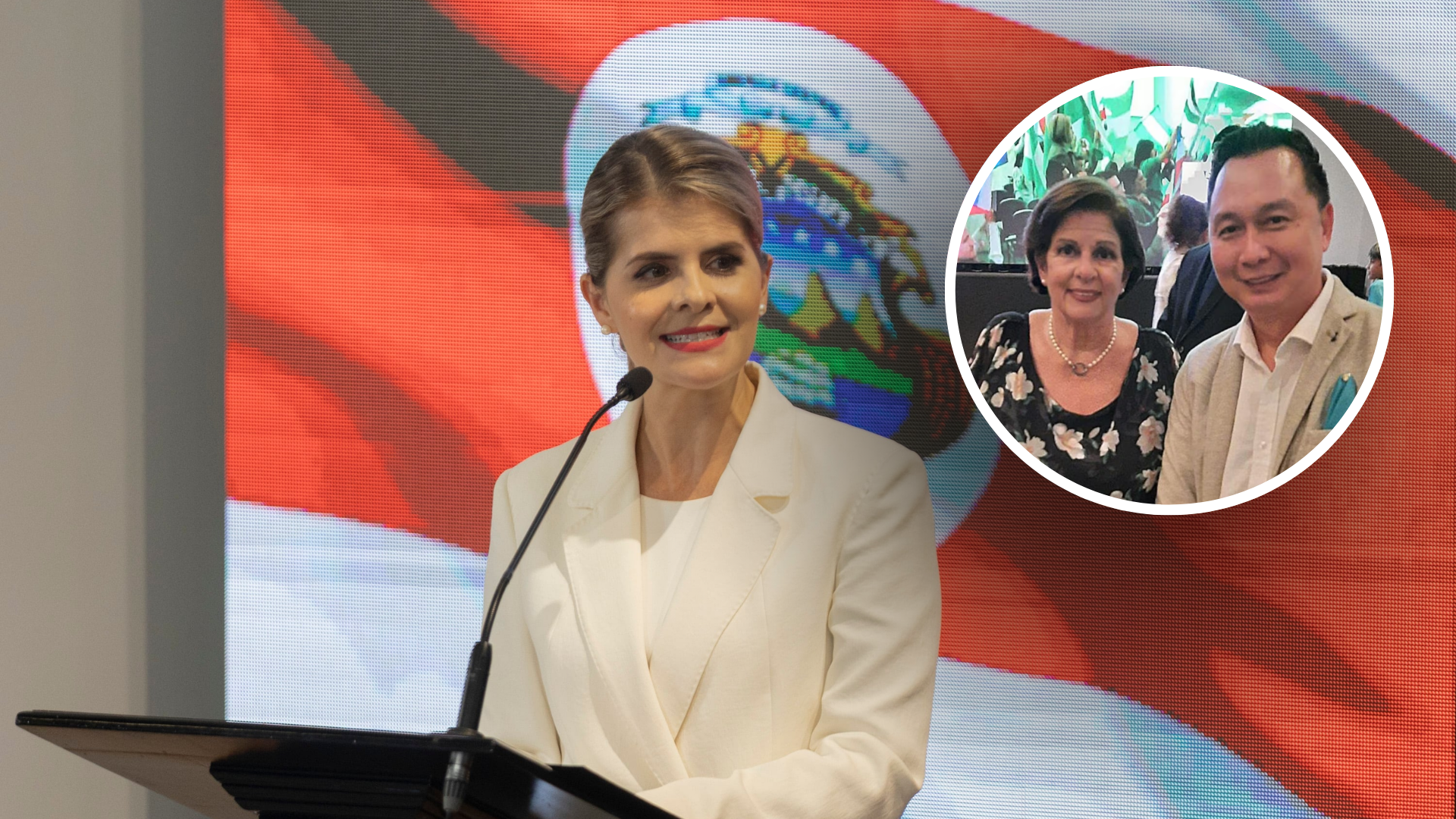 Laura Fernández negó conocer a Guobin Tam y dijo que no sabe qué hacía el empresario en la actividad donde celebró su victoria electoral.
