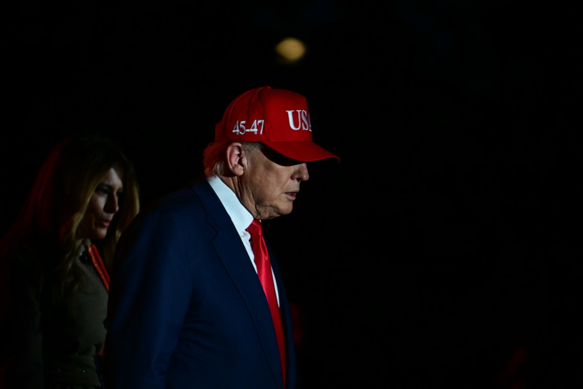Donald Trump y su esposa en celebración de Halloween de la Casa Blanca.