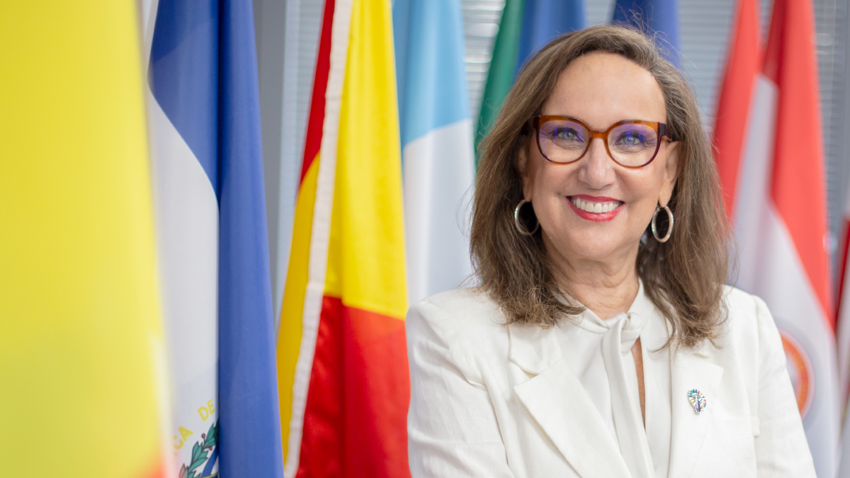 La exvicepresidenta Rebeca Grynspan ha ocupado cargos de alta dirección en la ONU, Cepal, PNUD y la Secretaría General Iberoamericana. Foto: Cortesía Segib.