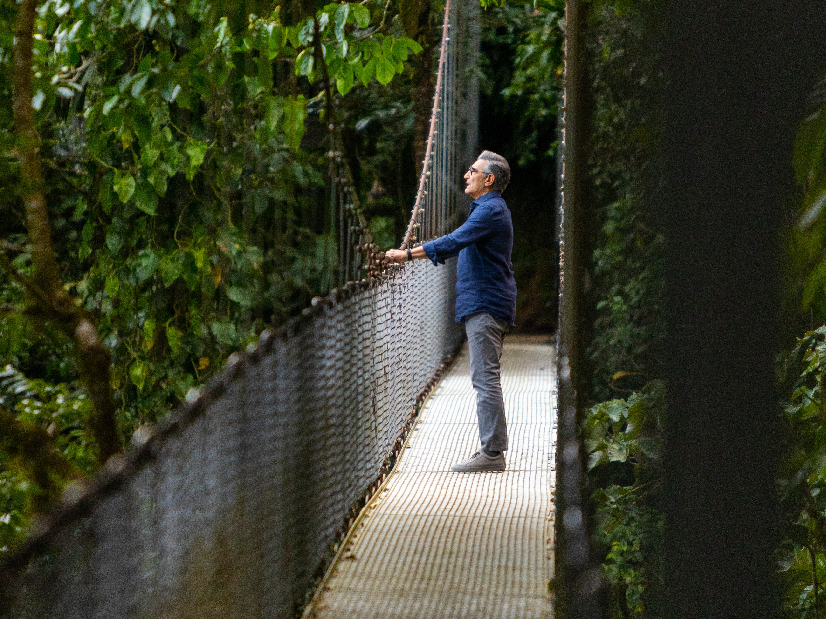 Eugene Levy visits Costa Rica in “The Reluctant Traveler With Eugene Levy,” now streaming on Apple TV+.