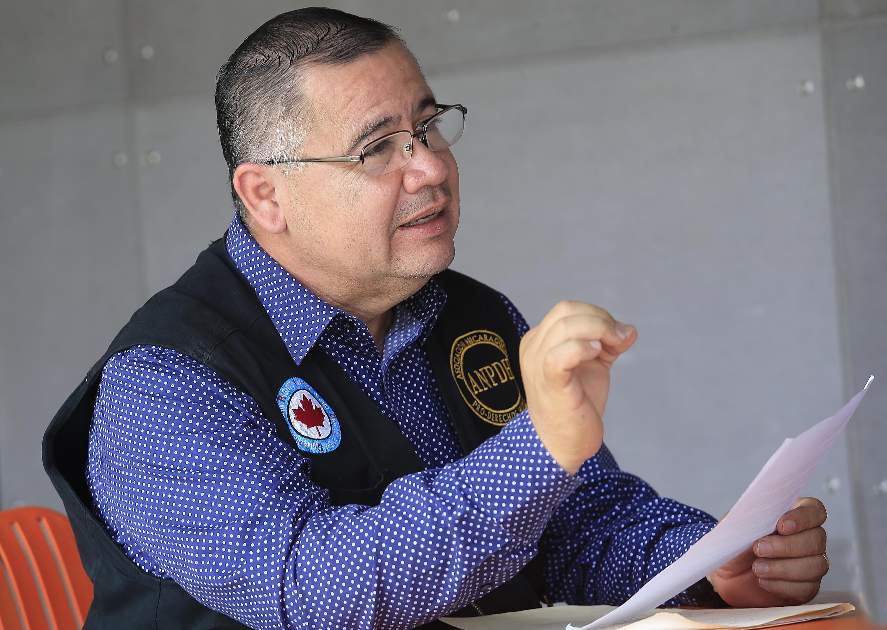 29/05/2018 La Nación. Entrevista con Alvaro Leiva Sánchez, secretario de la Asociación Nicaraguense Pro-Derechos Humanos. Foto: Rafael Pacheco