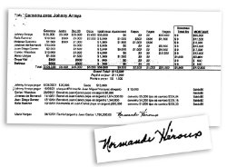 El original de este documento, firmado por Normande Héroux, es parte de una denuncia presentada ante la Fiscalía en diciembre. Ver imagen ampliada