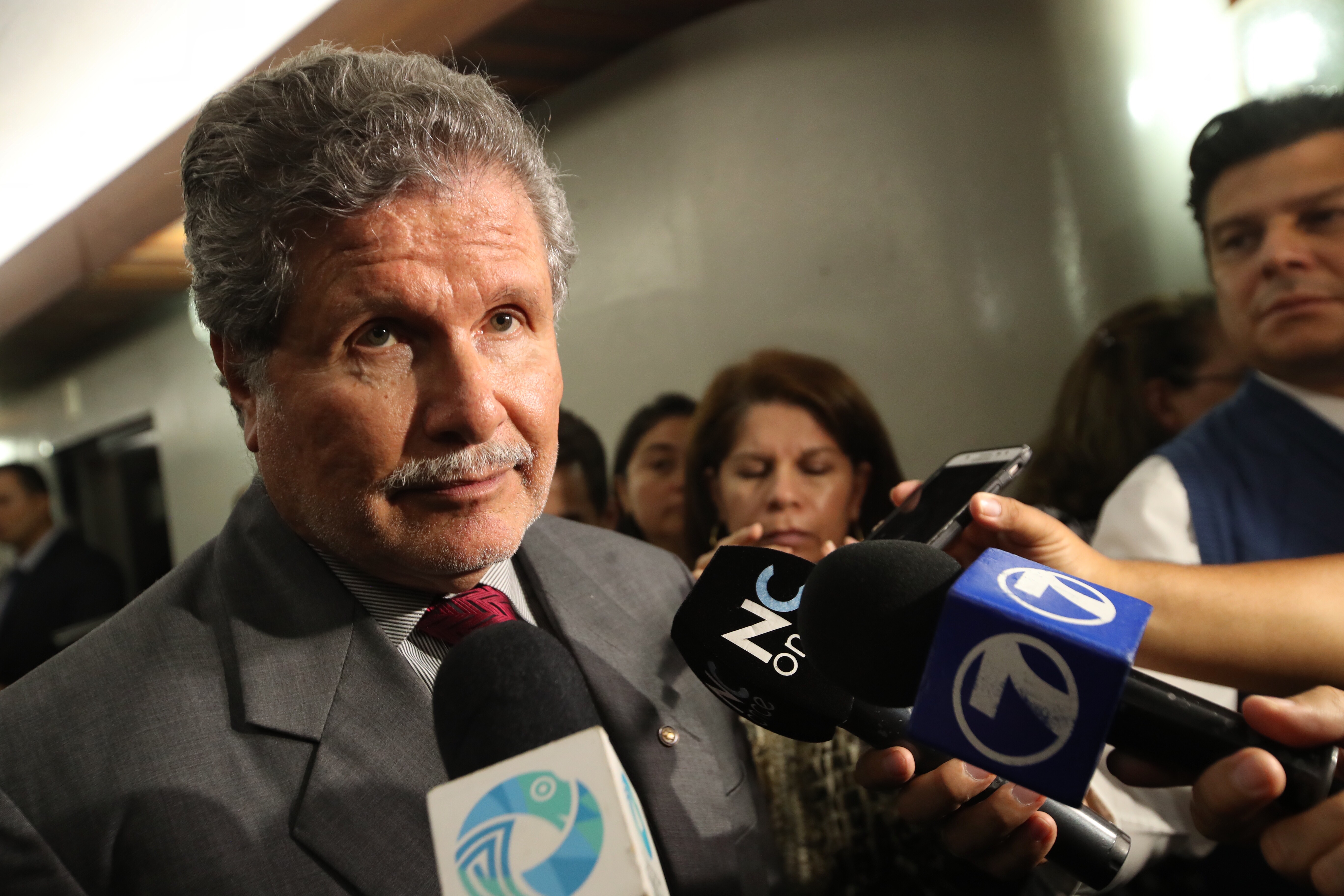 16-10-2018 / Sesión de Corte Plena en la cual 22 magistrados valoran cómo afecta el proyecto del Plan Fiscal en el Poder Judicial, encabezado por el presidente de la corte Fernando Cruz / Fotografía: John Durán