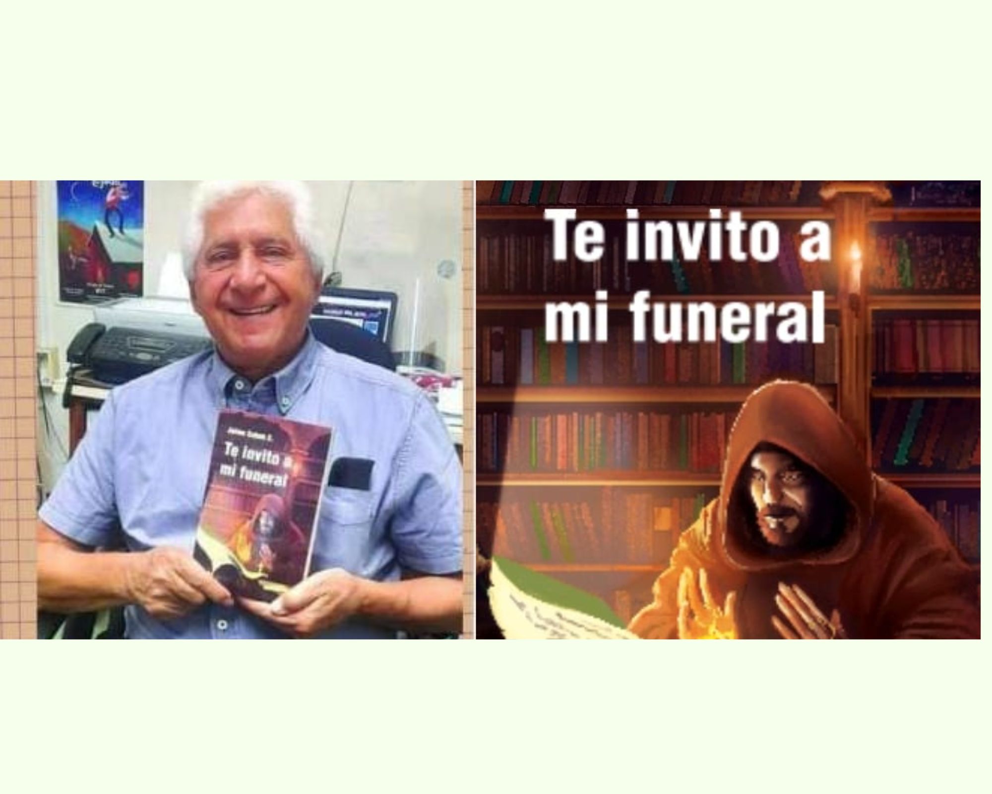 Jaime Sabah publica su segundo libro 'Te invito a mi funeral', el cual está a la venta en Librería Internacional. Foto: Cortesía