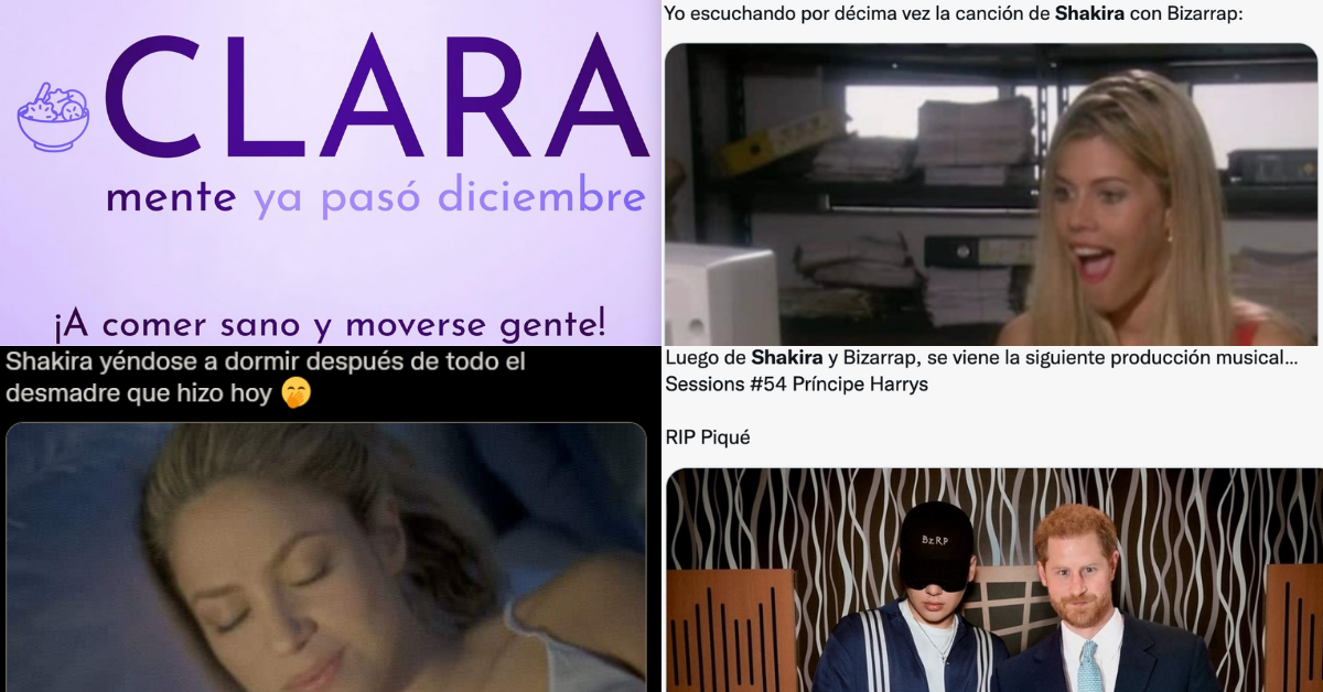 CLARAmente' se llenaron las redes de memes por nueva canción de Shakira con  referencias a Piqué | La Nación