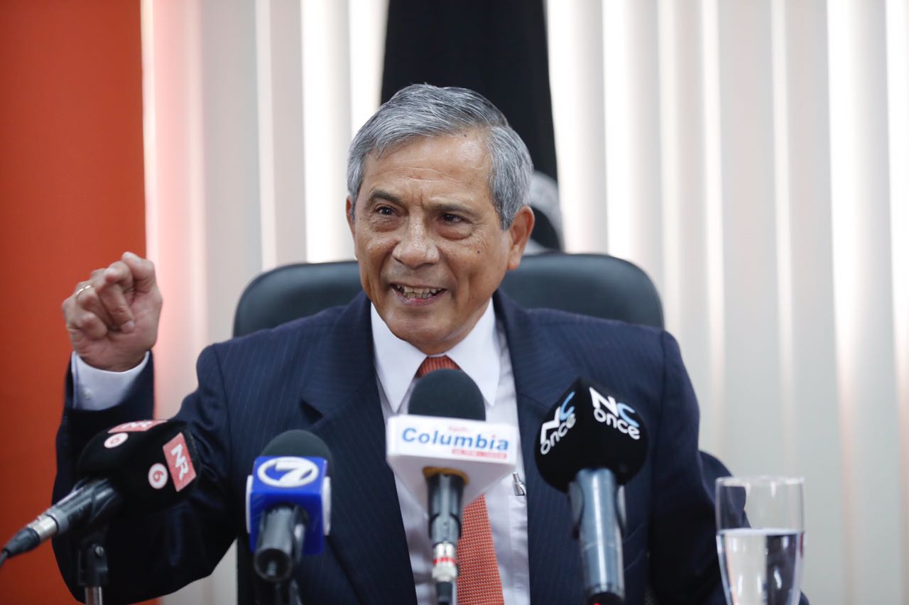 07.09.2017 Fiscal general Jorge Chavarría asegura que el Ministerio Público está detrás del cementazo desde el 2015. Foto José Cordero