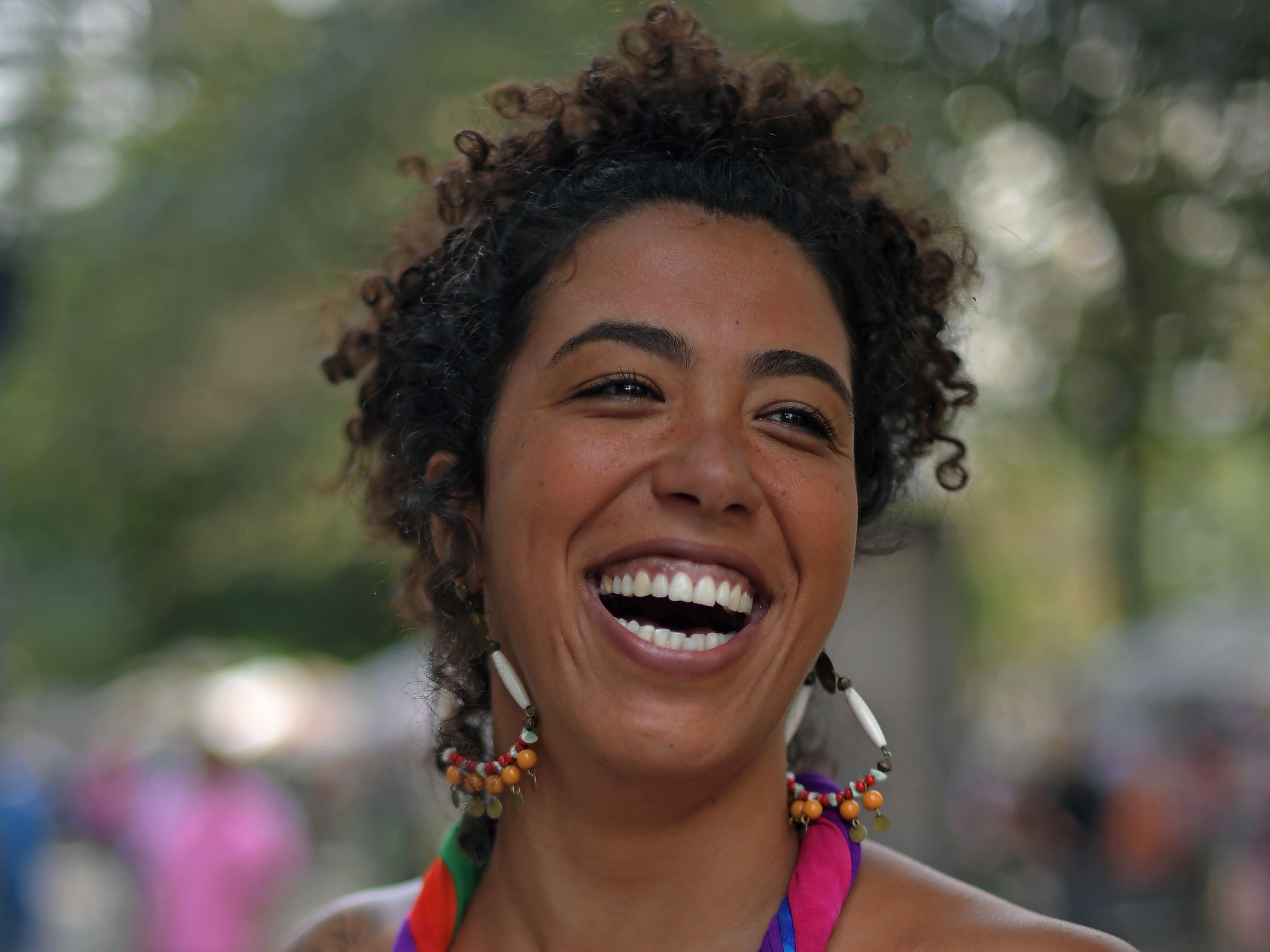 La concejala brasileña, Taliria Petrone, que se presentará como candidata al Congreso en las próximas elecciones, en Río de Janeiro, el 21 de setiembre del 2018. Foto: AFP