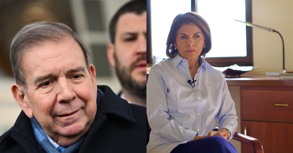 Edmundo González y Laura Chinchilla en imágenes separadas: el presidente electo de Venezuela y la expresidenta de Costa Rica destacan en la lucha por la democracia venezolana.