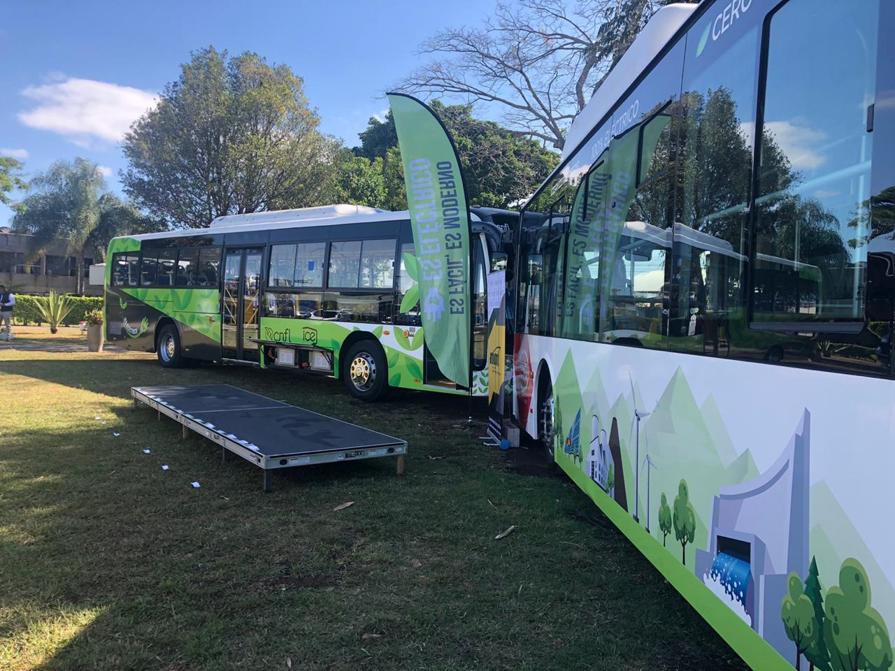 Concesionarios adquieren 12 unidades de buses eléctricas que operarán en rutas de San José, Cartago, Alajuela, Heredia, Limón y Guanacaste / Fotografía Juan Diego Córdoba.