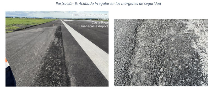 Arreglo en pista de Liberia.