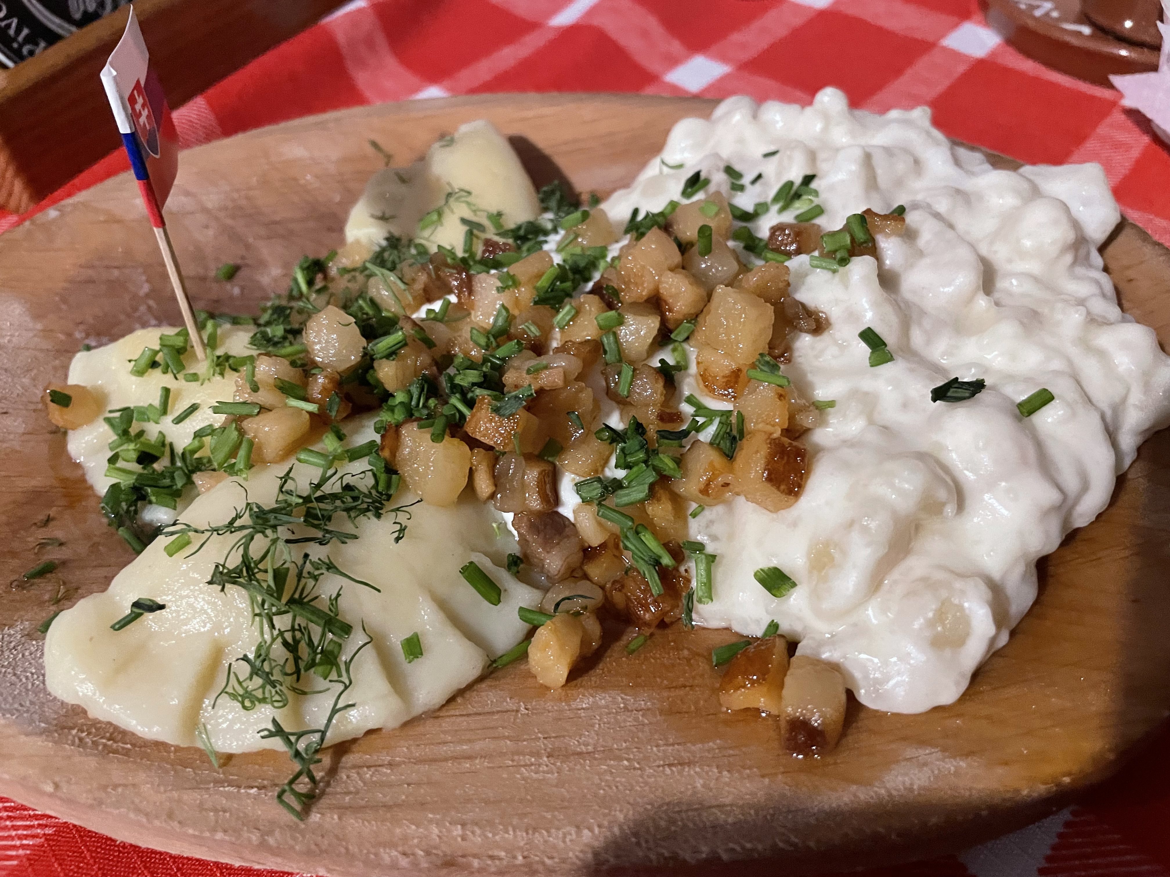 Comida típica de Eslovaquia.