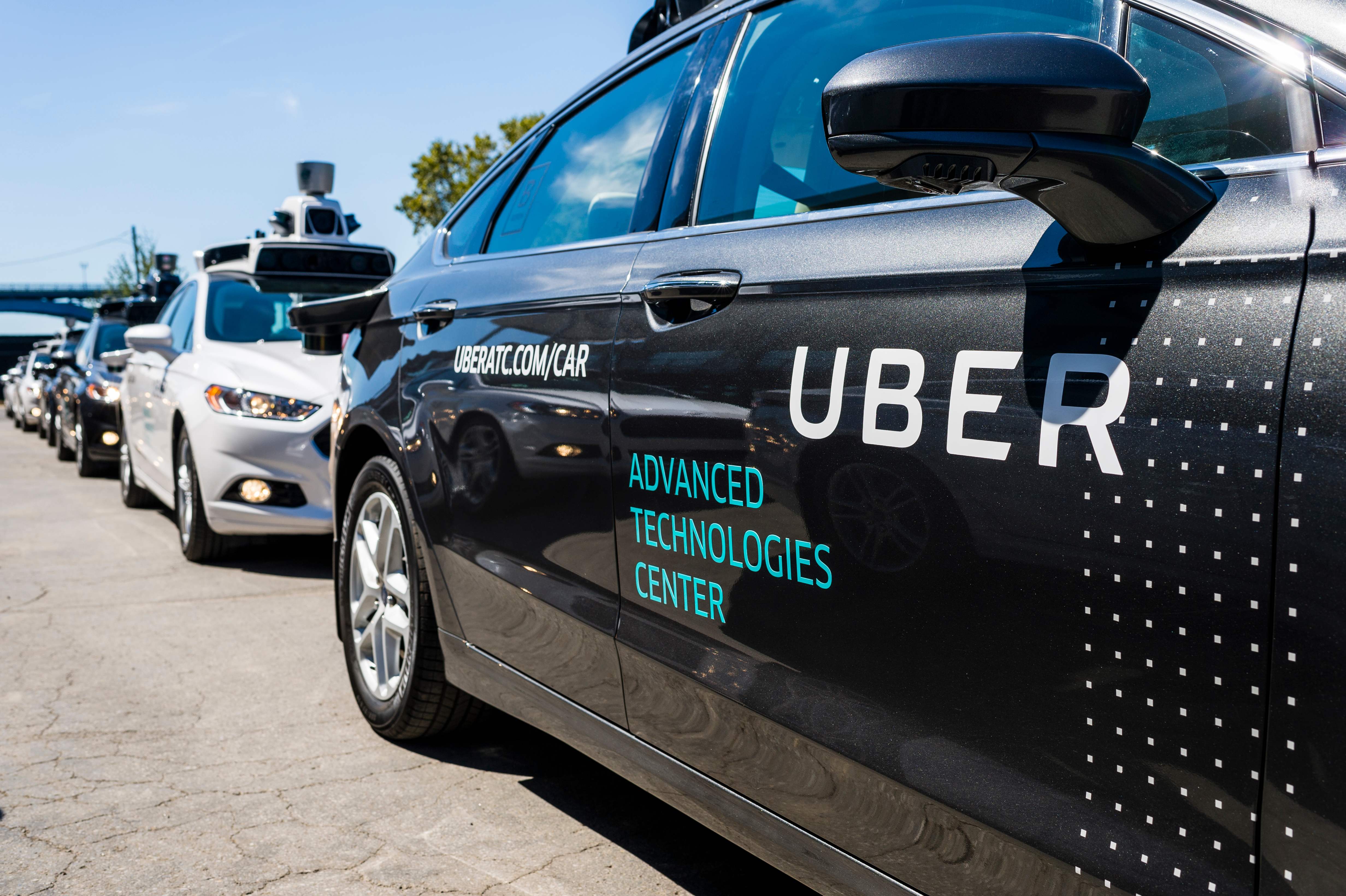 (FILES) In this file photo taken on September 13, 2016, pilot models of the Uber self-driving car are displayed at the Uber Advanced Technologies Center in Pittsburgh, Pennsylvania.
Uber said on March 19, 2018, it is cooperating with police following a deadly accident involving one of the ride-share company's self-driving cars in Arizona. The Uber vehicle was in autonomous mode, with an operator behind the wheel, when it hit a woman walking in the street in the city of Tempe, according to the San Francisco-based company.
/ AFP PHOTO / Angelo Merendino