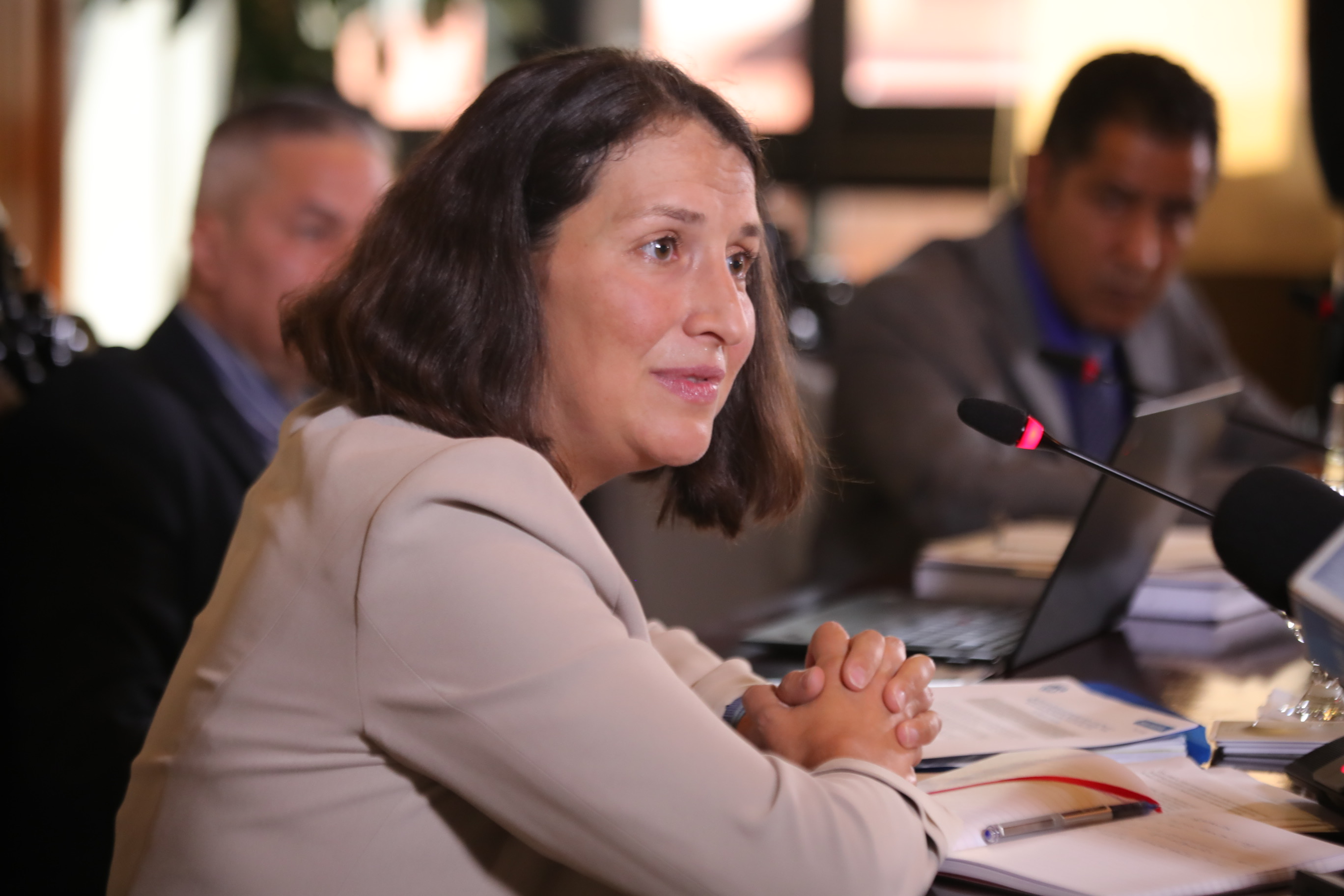 04/10/2022/ Misión del FMI se refiere a tercera revisión del acuerdo con Costa Rica, durante rueda de prensa con la dirctora de la misión, Manuela Goretti / foto John Durán