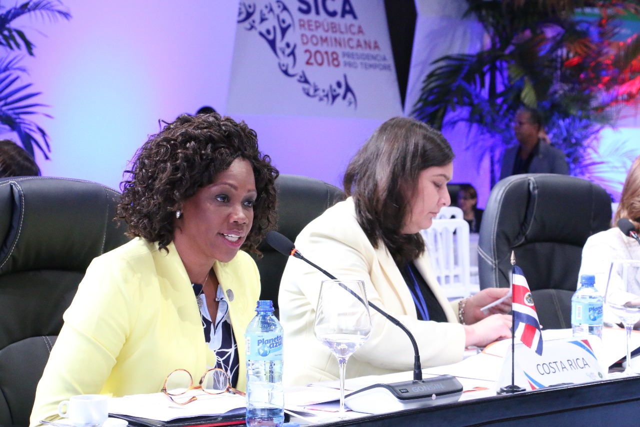 29/06/2018. República Dominicana. La vicepresidenta y canciller, Epsy Campbell, aseguró este viernes que Costa Rica espera acciones concretas del SICA sobre la situación que está viviendo Nicaragua, desde abril pasado. Foto: Cortesía de la Cancillería.