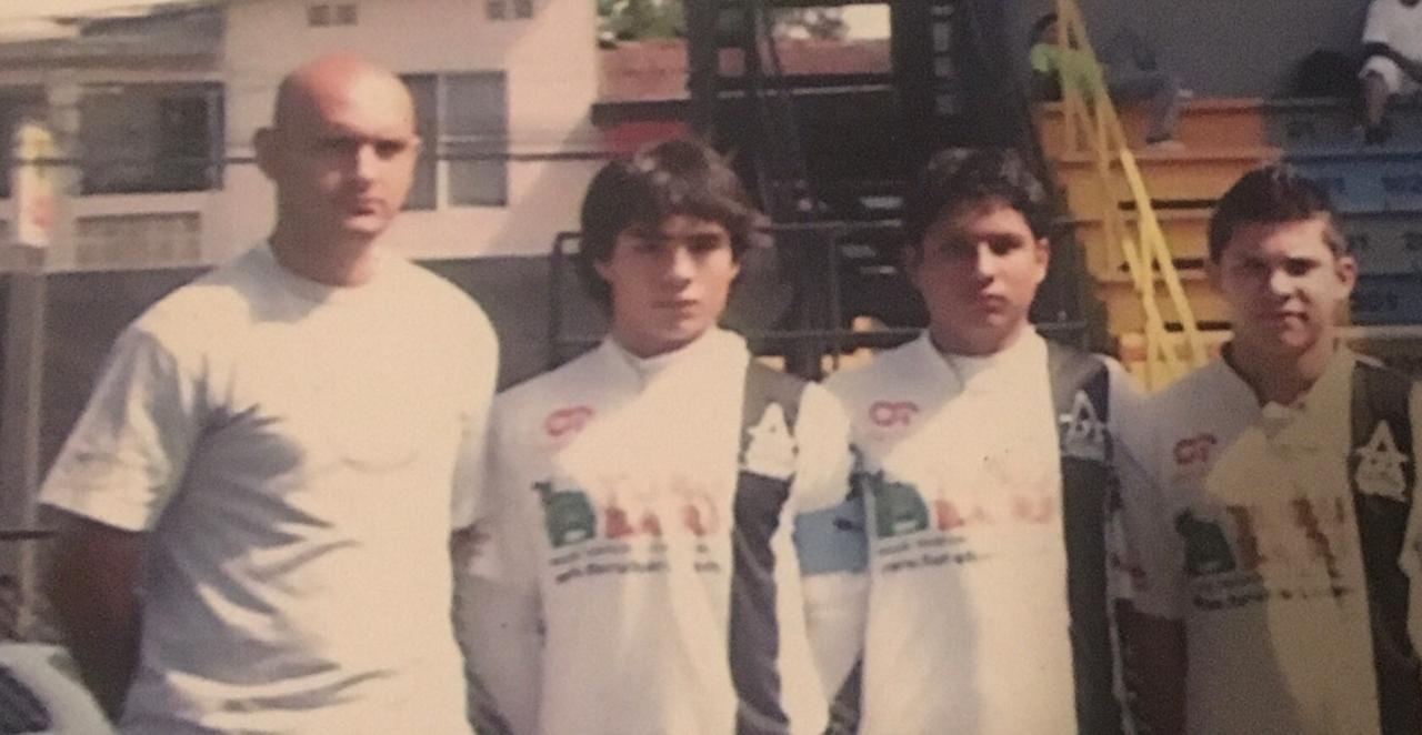 Edgardo Alvarado (izquierda) fue quien llevó a Jefry Valverde (derecha) a Brujas. Fotografía: Cortesía