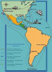 Mapa sobre las rutas estadounidenses en el siglo XIX. | MCJD PARA LN