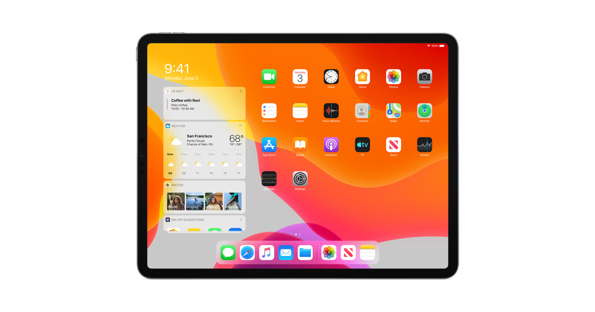 iPadOS promete mayor versatilidad a los usuarios. Foto: Apple.