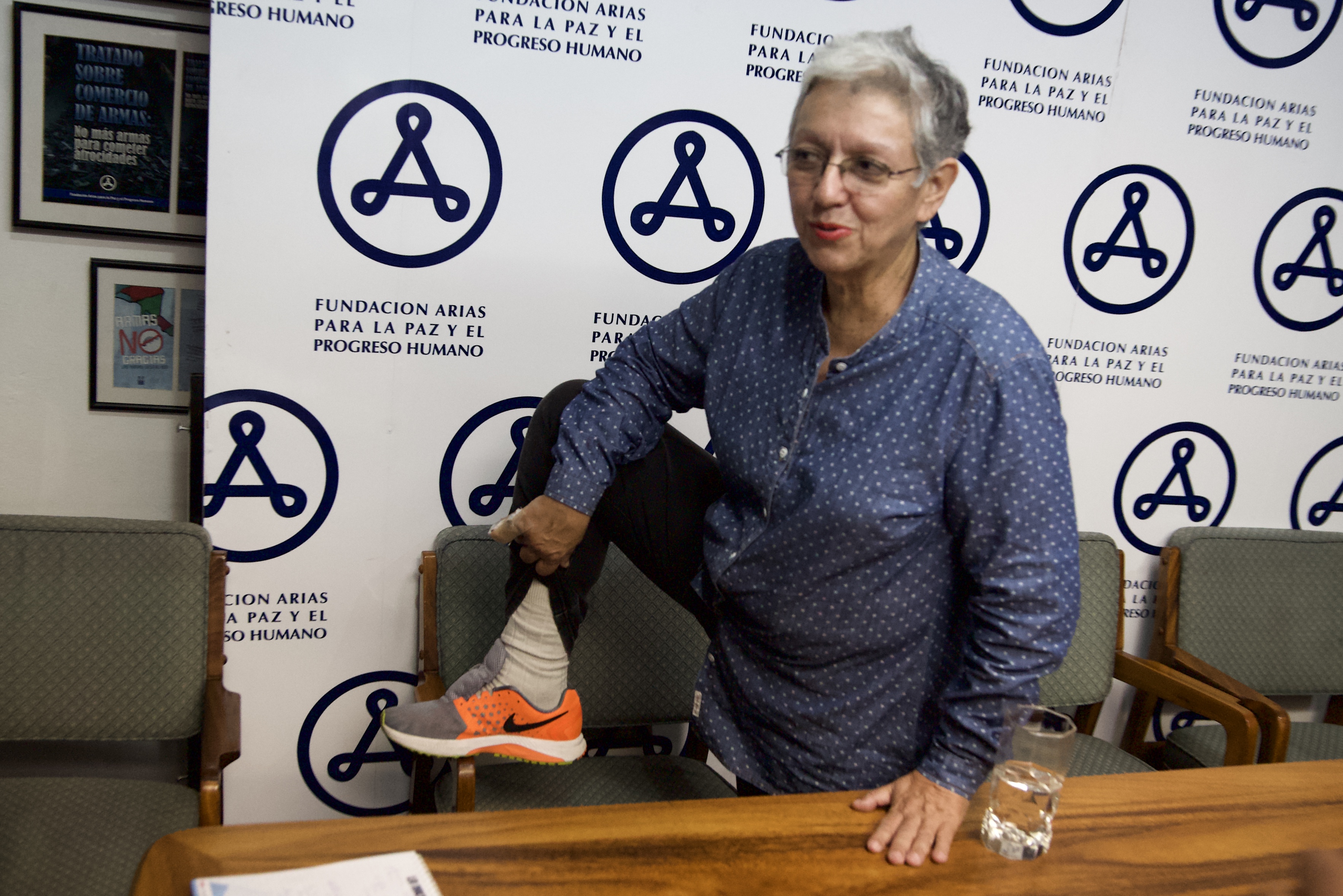 27/11/2018. Fundación Arias para La Paz y El Progreso Humano, San José, Costa Rica. Conferencia de Ana Quirós, expulsada por Daniel Ortega Fotografía: Alejandro Gamboa Madrigal.
