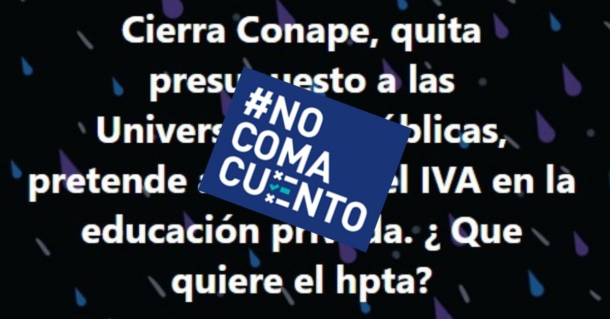 Esta imagen se difunde en Facebook, principalmente. Listado.