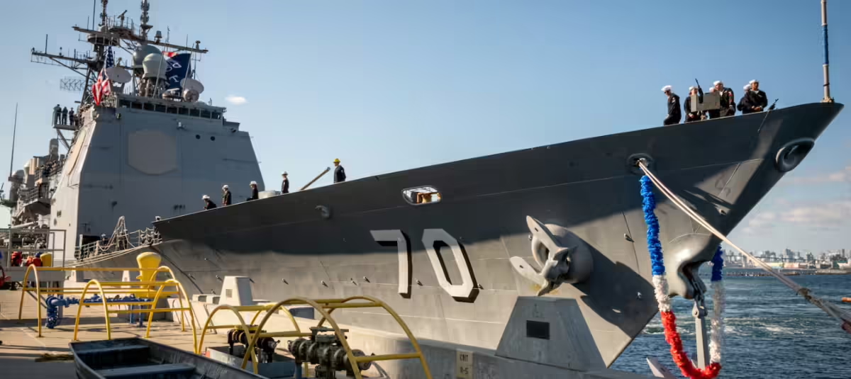 Buque USS Lake Erie utilizado por Estados Unidos en las labores de vigilancia en el Caribe. Foto: Marina de EE. UU.