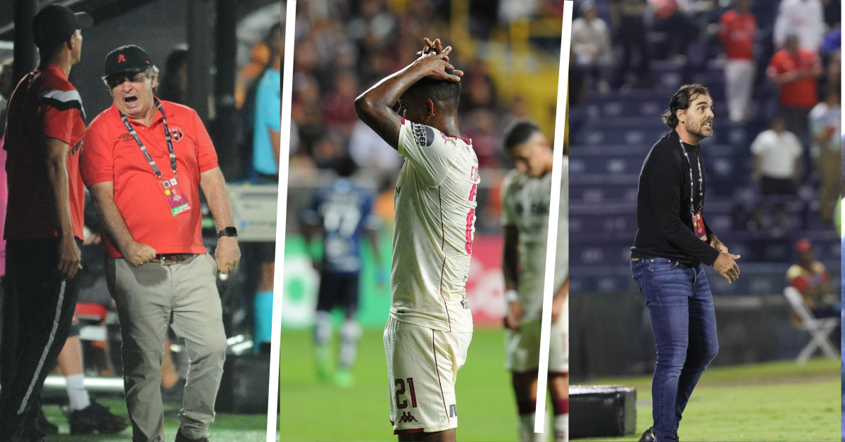 Óscar Ramírez de Alajuelense, Fidel Escobar de Saprissa y Andrés Carevic de Cartaginés se llevaron resultados negativos en Centroamérica.