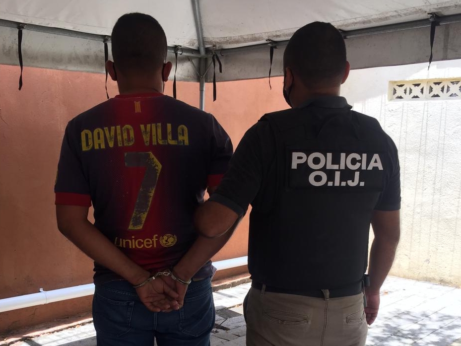 Un sujeto de apellidos González es el supuesto líder de esta banda. Foto: Cortesía del OIJ
