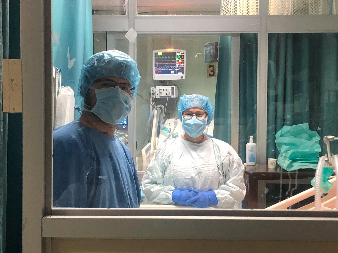 Servicio de Enfermería del Hospital México a cargo de la atención de covid-19. Foto de USO EXCLUSIVO de LA NACIÖN. Foto: Cortesía Hospital México