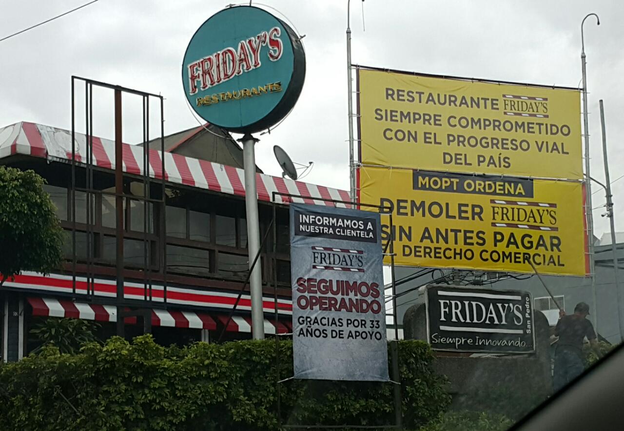 ¿Por qué el restaurante Friday’s desaparecerá de Montes de Oca?