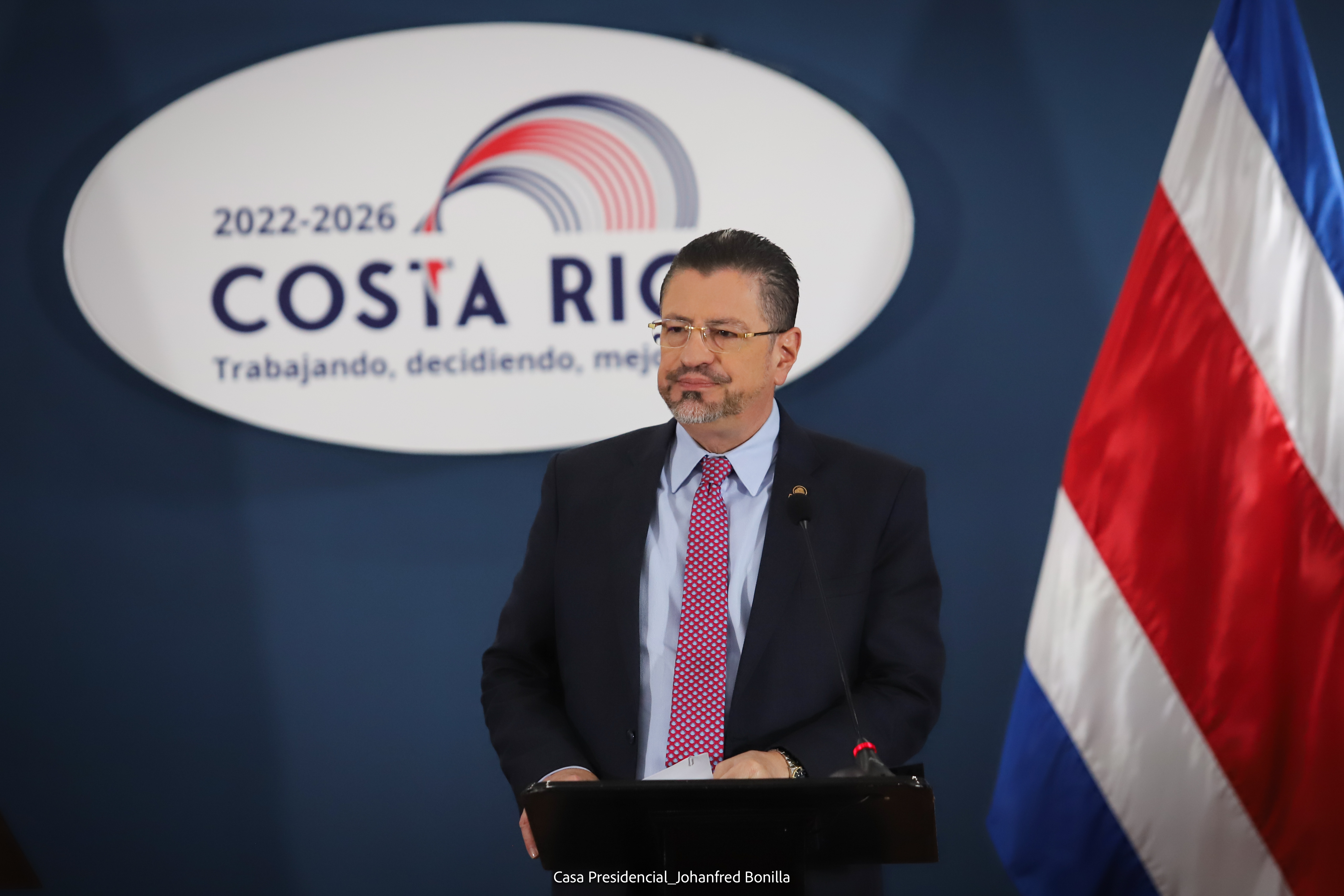 Conferencia de Consejo de Gobierno, el presidente Rodrigo Chaves.