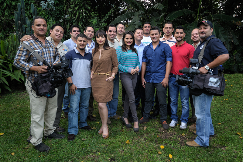 El equipo.Técnicos y periodistas hacen posible el programa.Pablo Montiel.